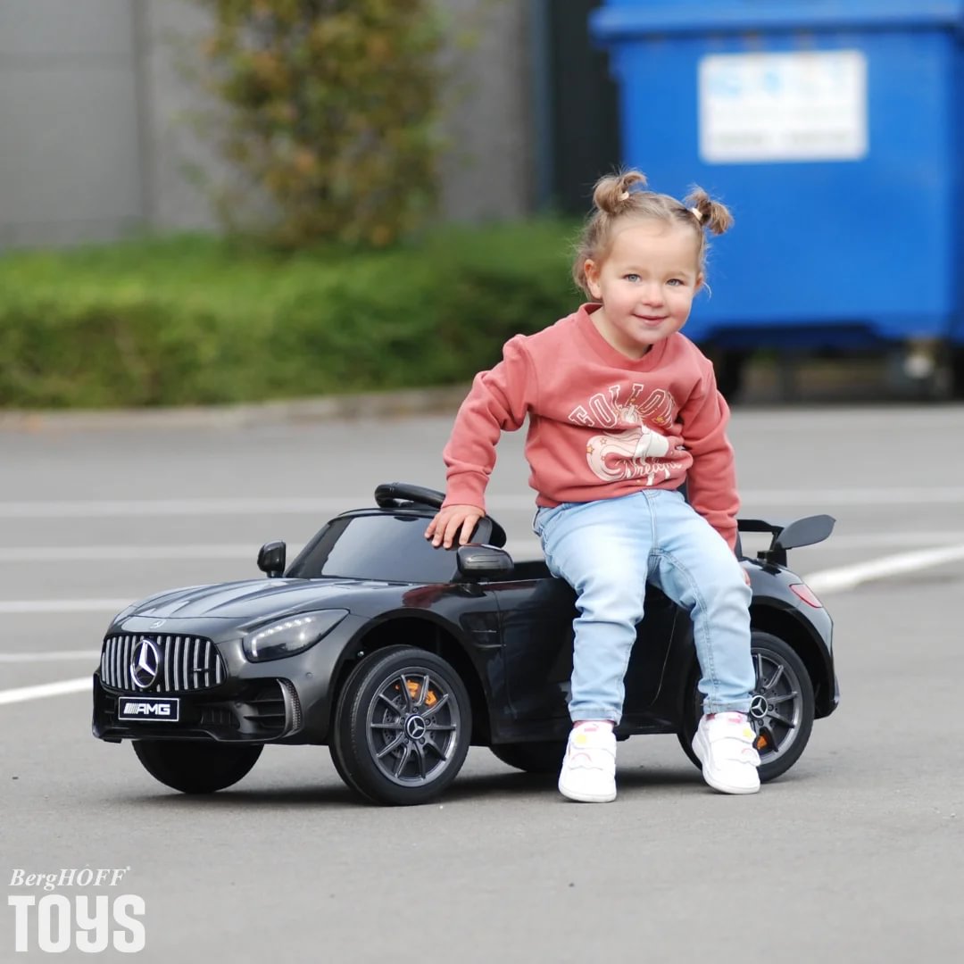 Mercedes GT-R AMG Electric Kids Car 12V Black Berghoff toys