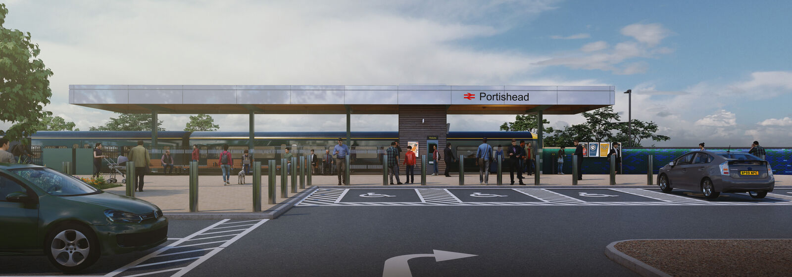 Illustration of Portishead rail station