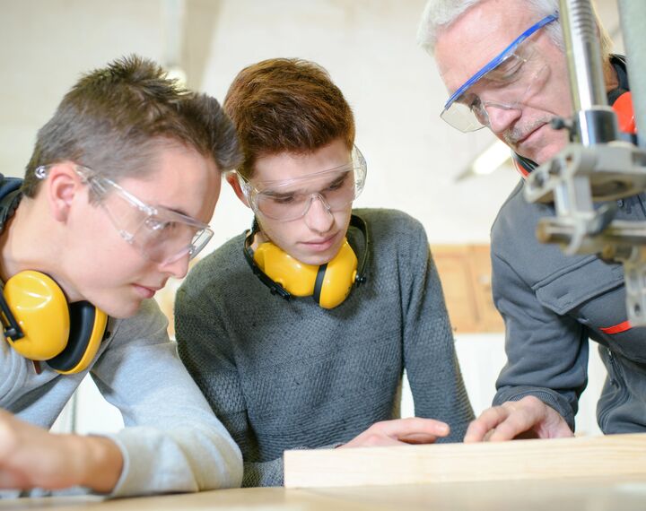 young people learning