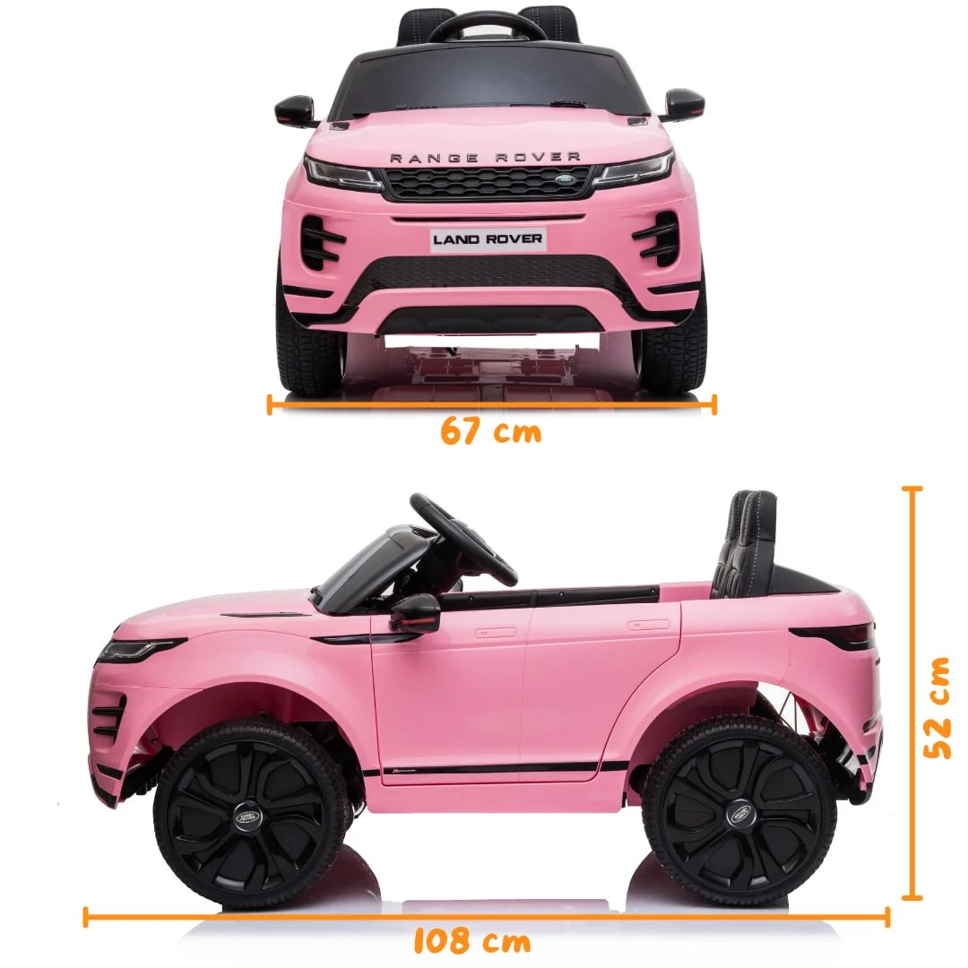 Range Rover Evoque Ride-on Kids Car 12V - Pink - Berghoff toys