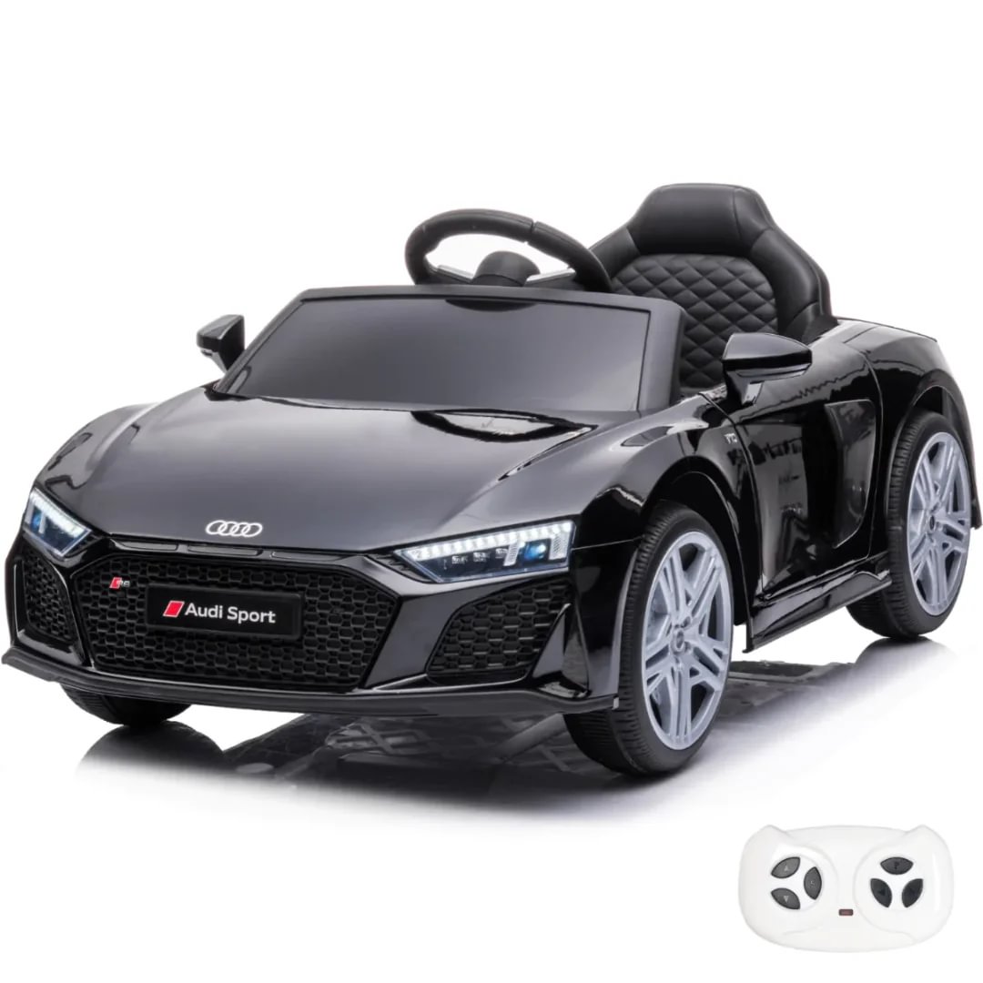 乗用玩具　Audi R8 ベビーカー 日除け付 楽天市場】電動乗用カー スポーツカーアウディ R8 スパイダー