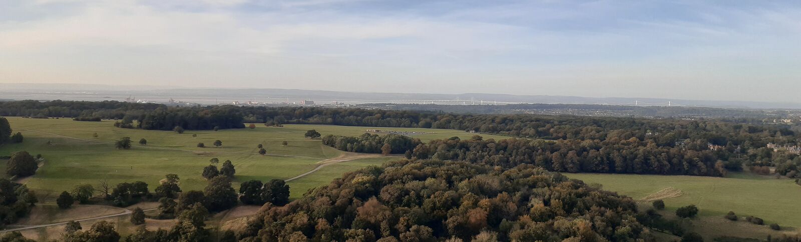 Aerial shots of Bristol and countryside