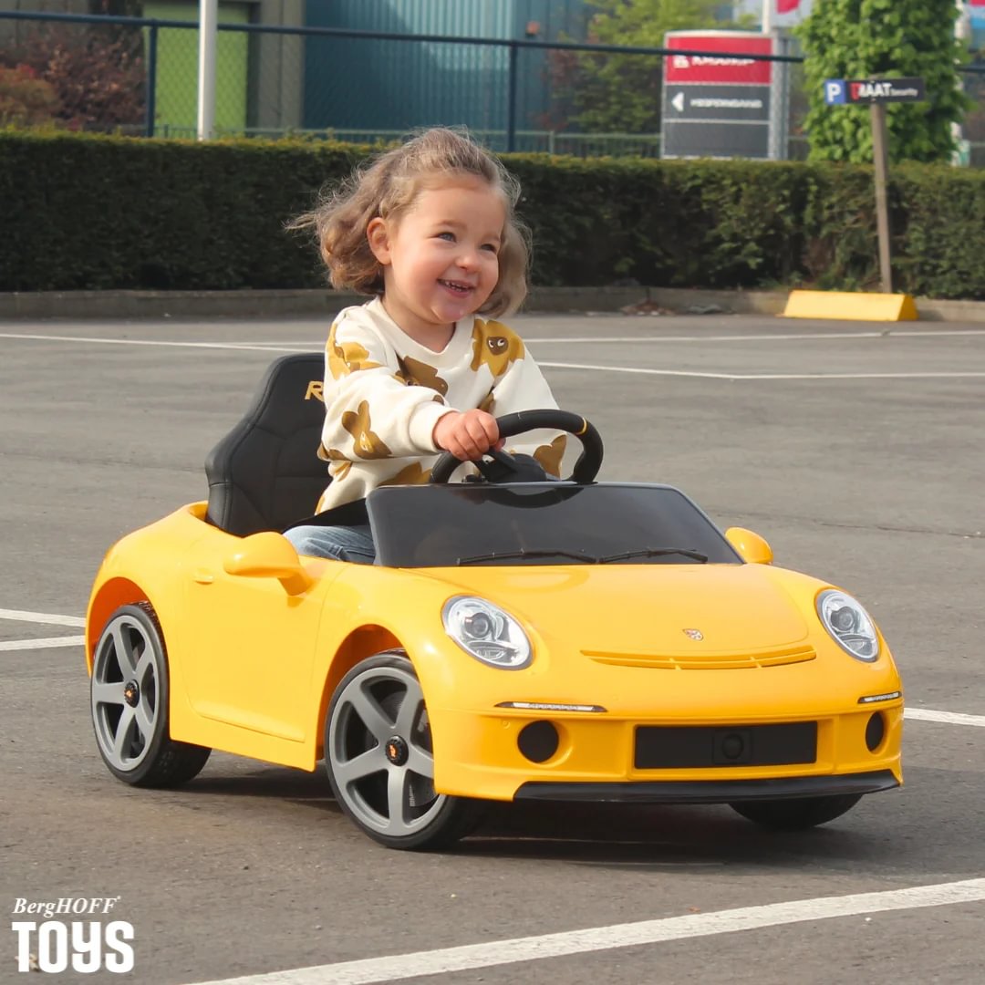 RUF GT Electric Kids Car 12V Yellow Berghoff toys
