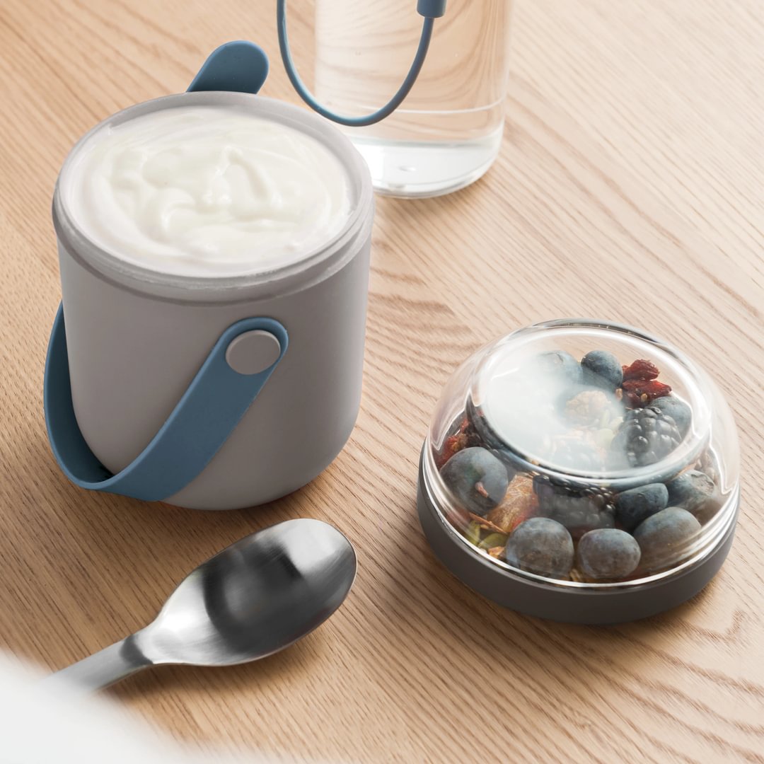 Dual Lunch pot Grey