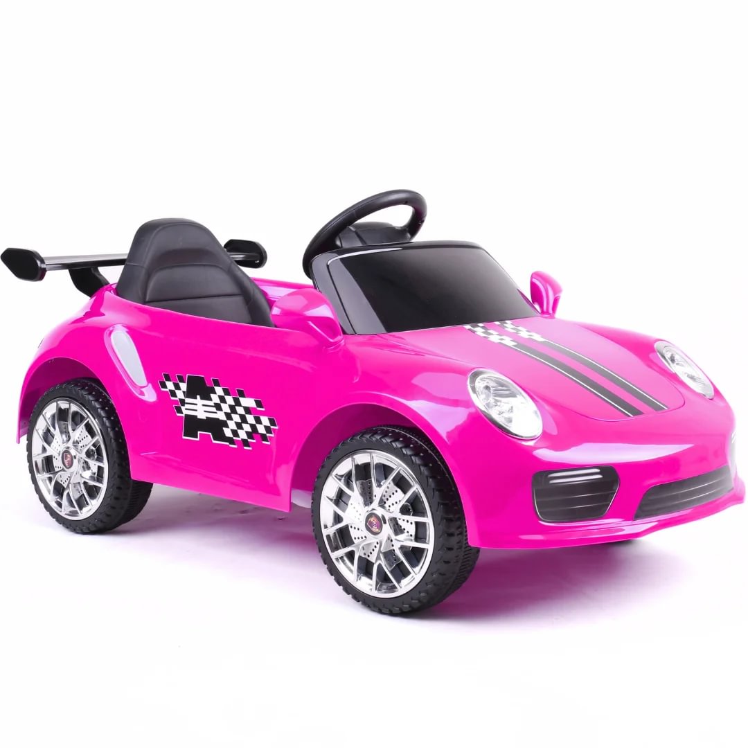 Ride-on Kids Car Porsche 911-Style 12V - Pink - Berghoff toys