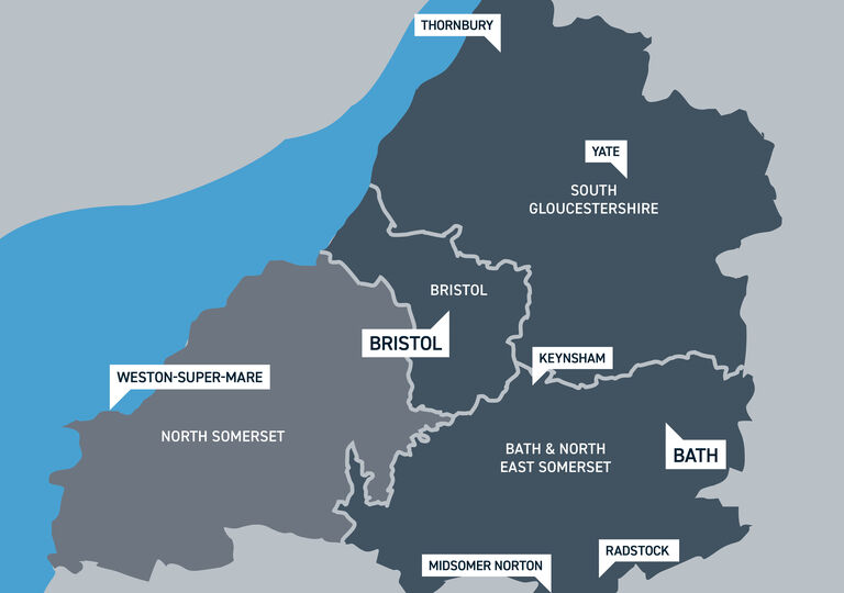 Map of region
