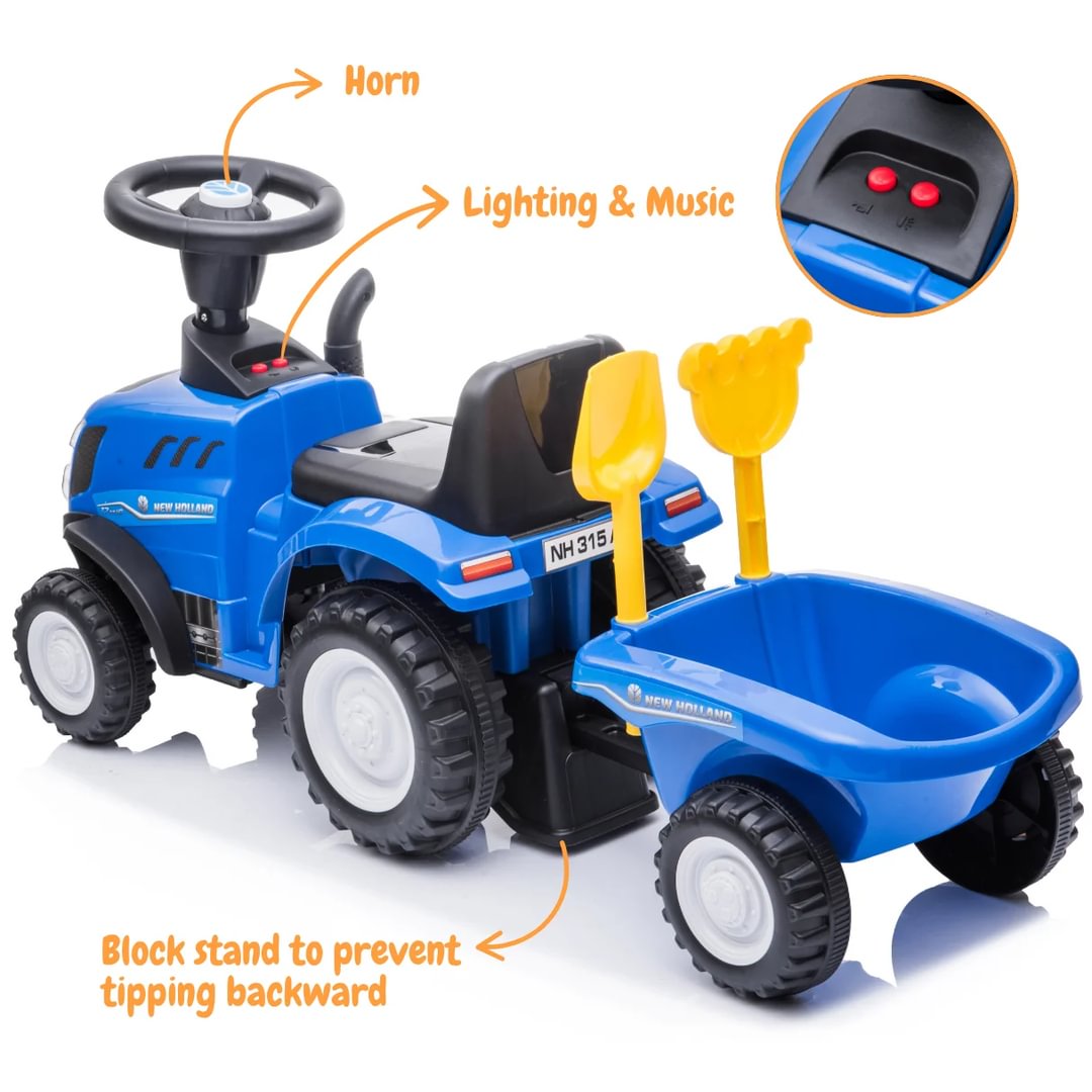 New Holland T7 Tractor para Niños Azul Berghoff toys
