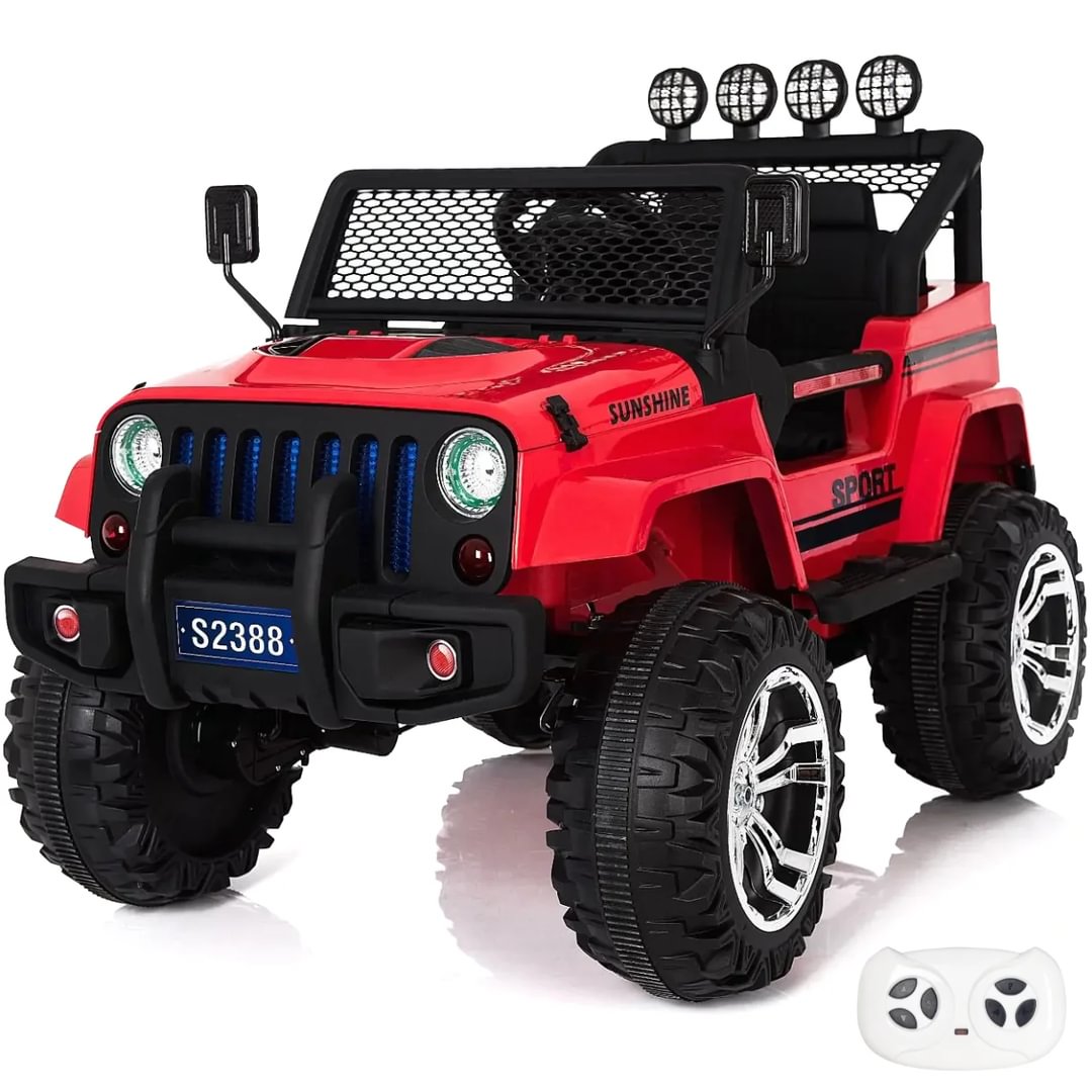 Jeep 4x4 Auto Elettrica per Bambini 12V Rosso Berghoff toys