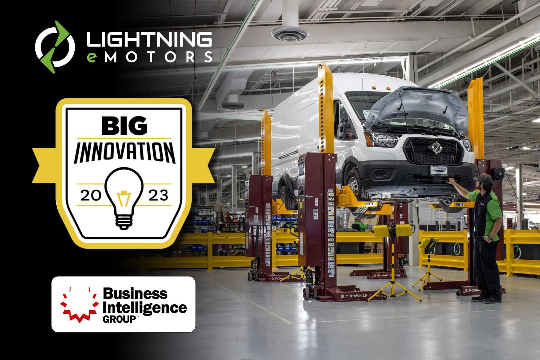 Lightning eMotors and its CEO Tim Reeser Win 2023 BIG Innovation Awards