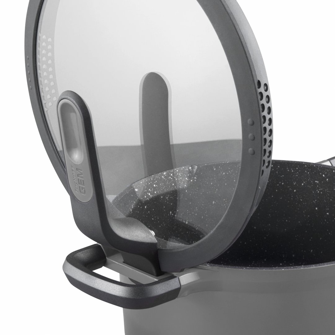 Covered sauté pan Stay cool Grey 28 cm