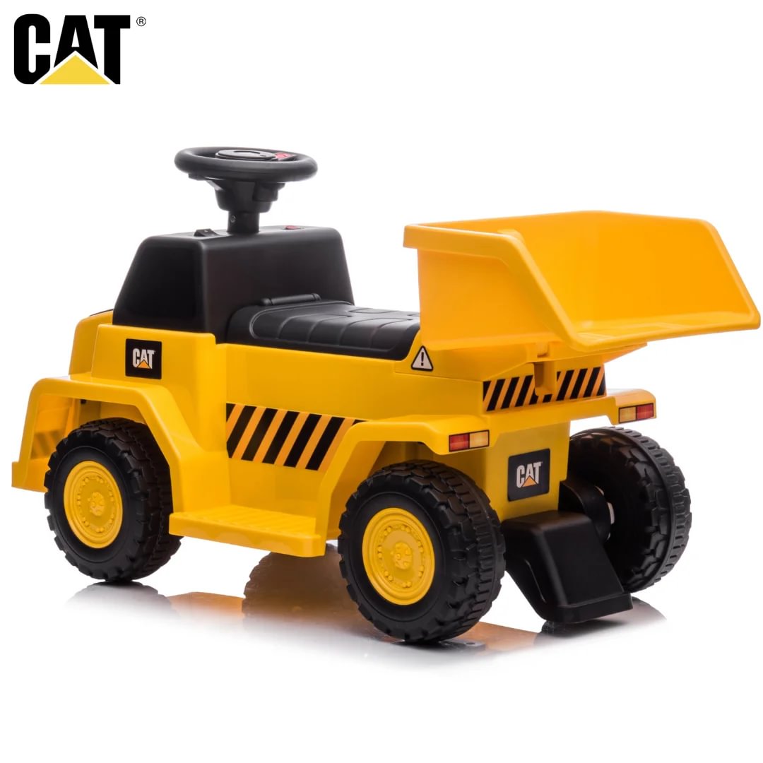 CAT Ride-on Dump Truck 6V Yellow Berghoff toys