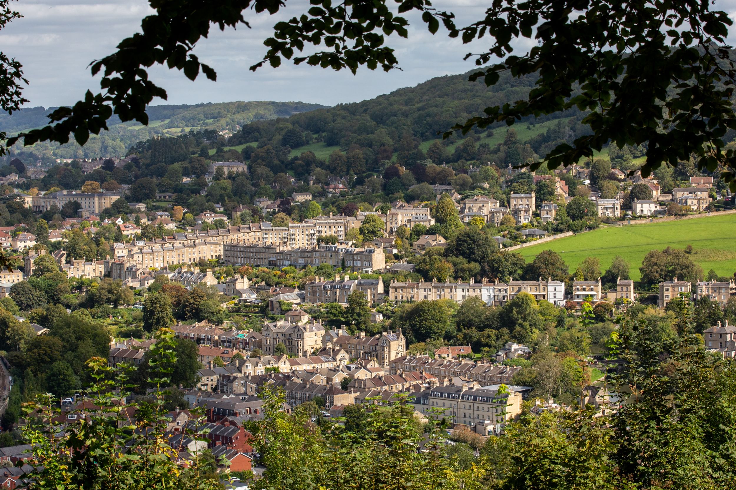 Countryside view of Bath