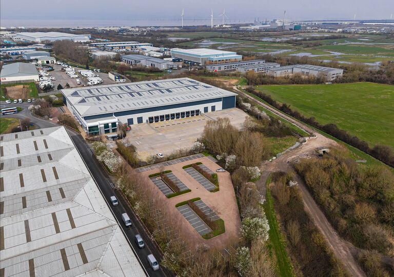 aerial view of cabot park in avonmouth