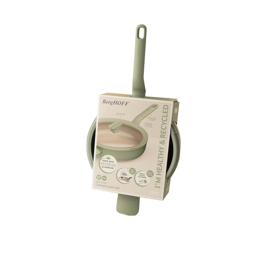 Covered sauté pan non-stick Balance Sage 26cm