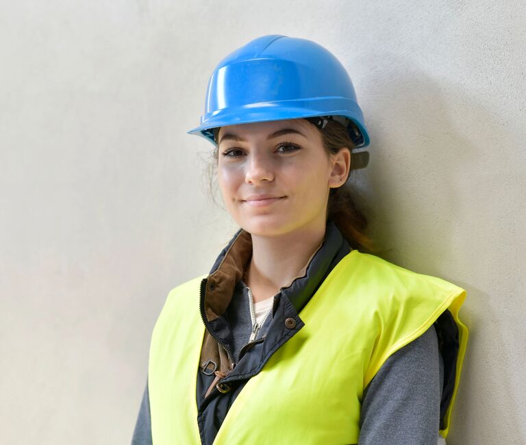 Young construction worker