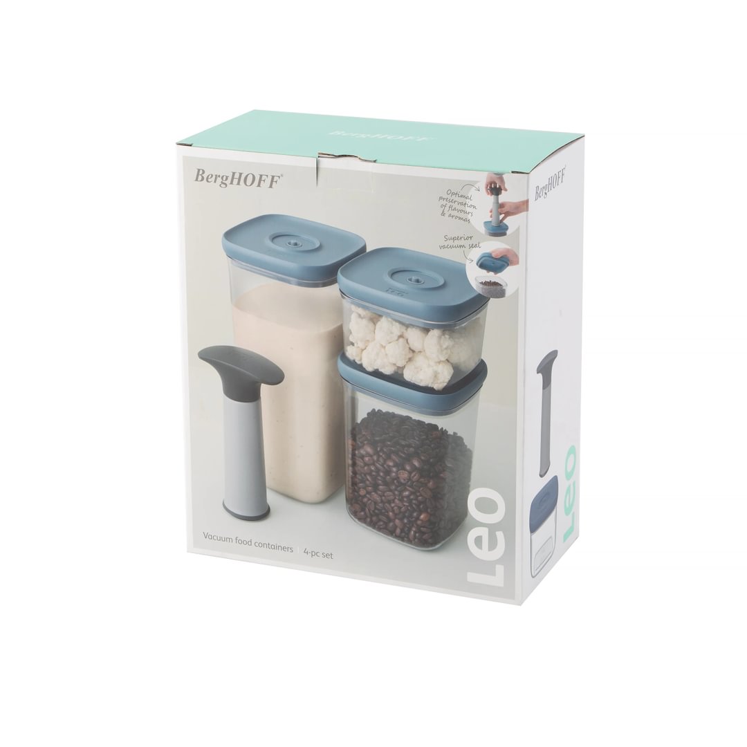 4-pc set vacuum food containers