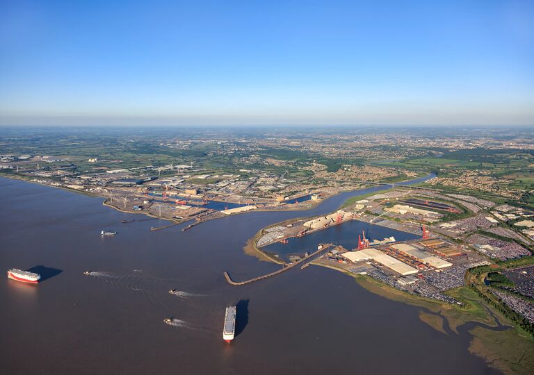 aerial view of hallen marsh