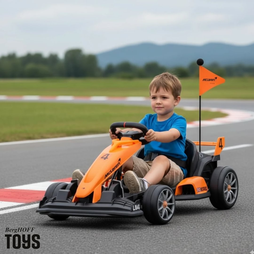 McLaren Gokart Elettrico per Bambini 24V - Arancione - Berghoff toys, image size:1080x1080