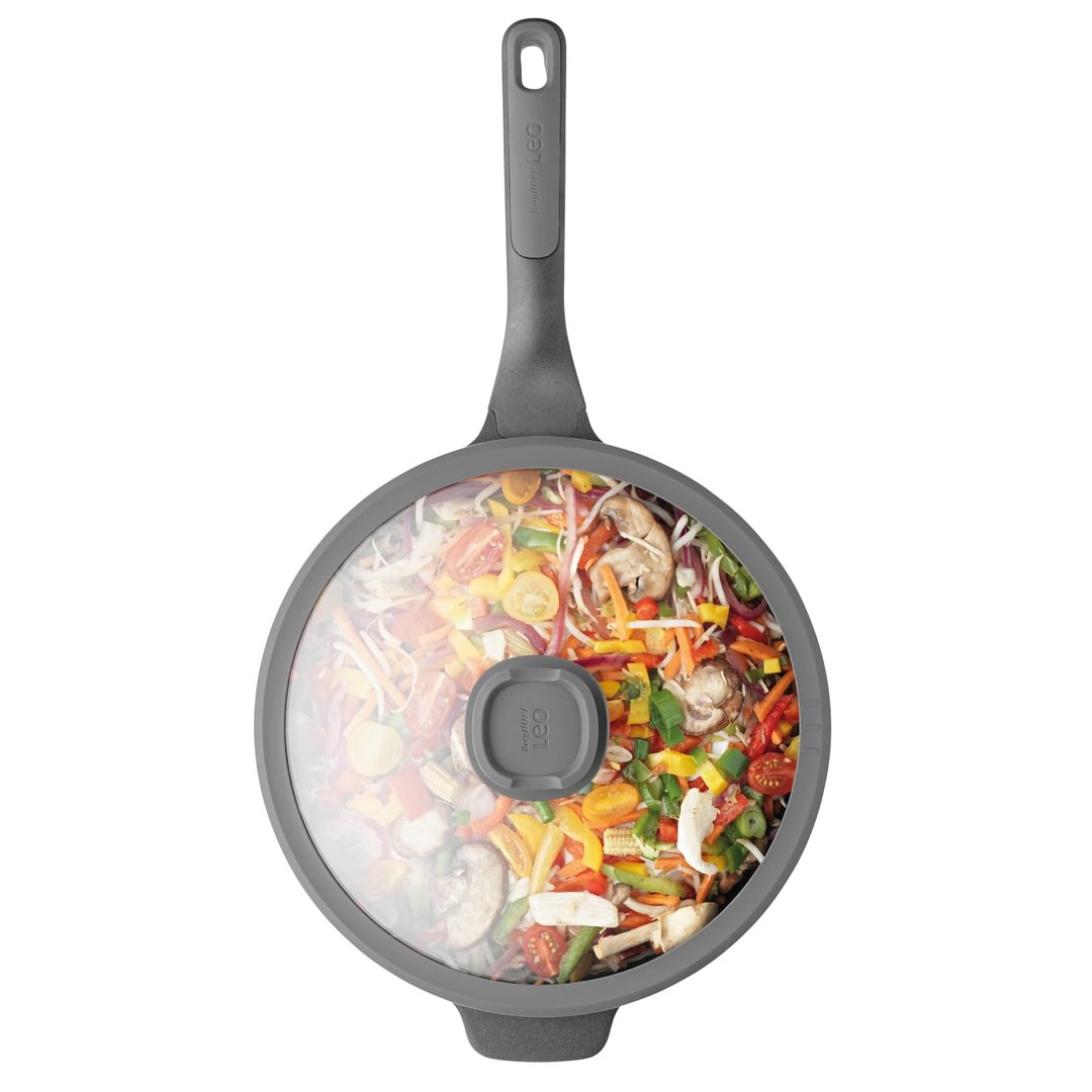 Covered wok non-stick Stone+ 28cm