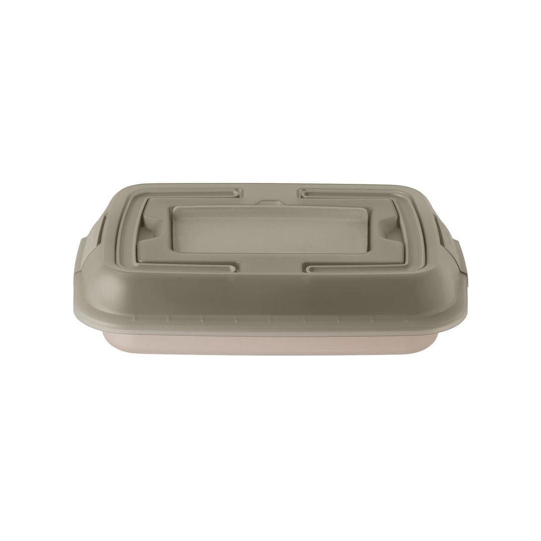 Covered cake pan with slicer Balance 38.50x29cm
