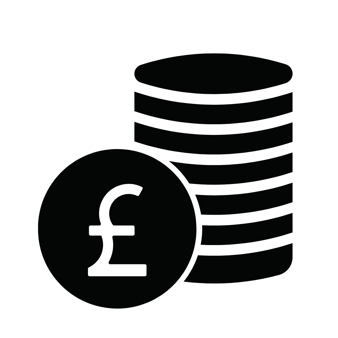 Graphic of stacked coins