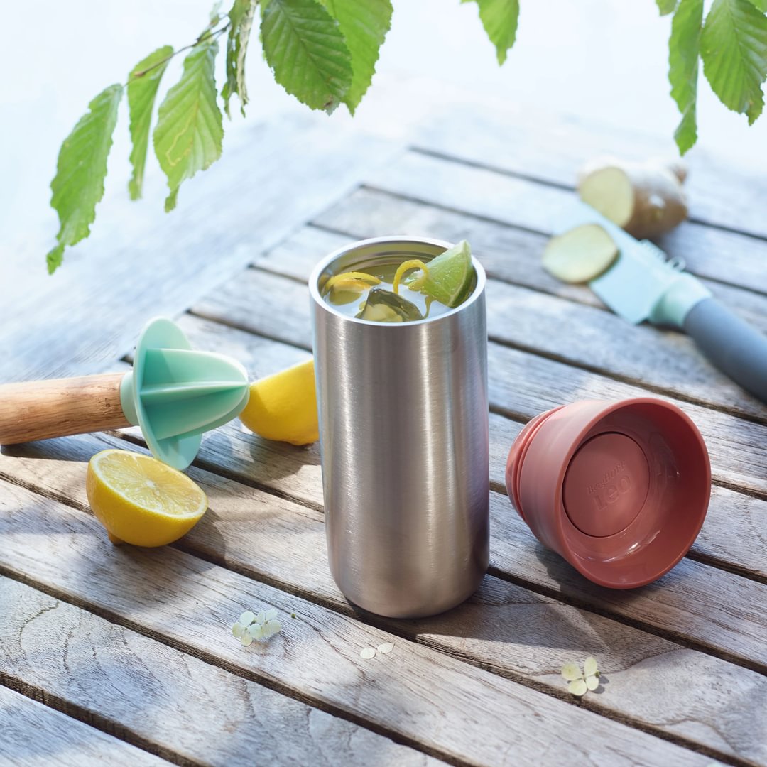 Double walled thermal mug pink 0,33L