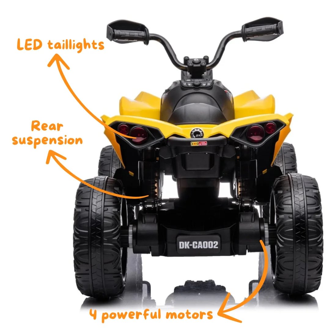 Can Am Renegade 850 Ride-on ATV 12V - Yellow - Berghoff toys