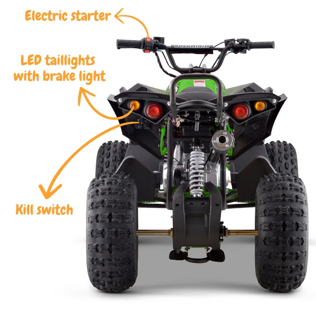 Quad Ado 125cc Noir Automatique Speedy 8" Frein à Disque Hydraulique