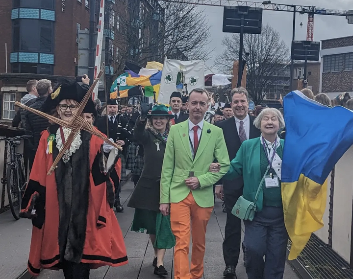 St Patrick's Day Parade in Bristol