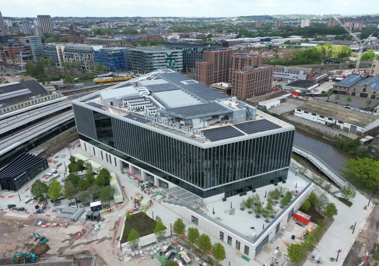 aerial view of Temple Quarter Enterprise campus