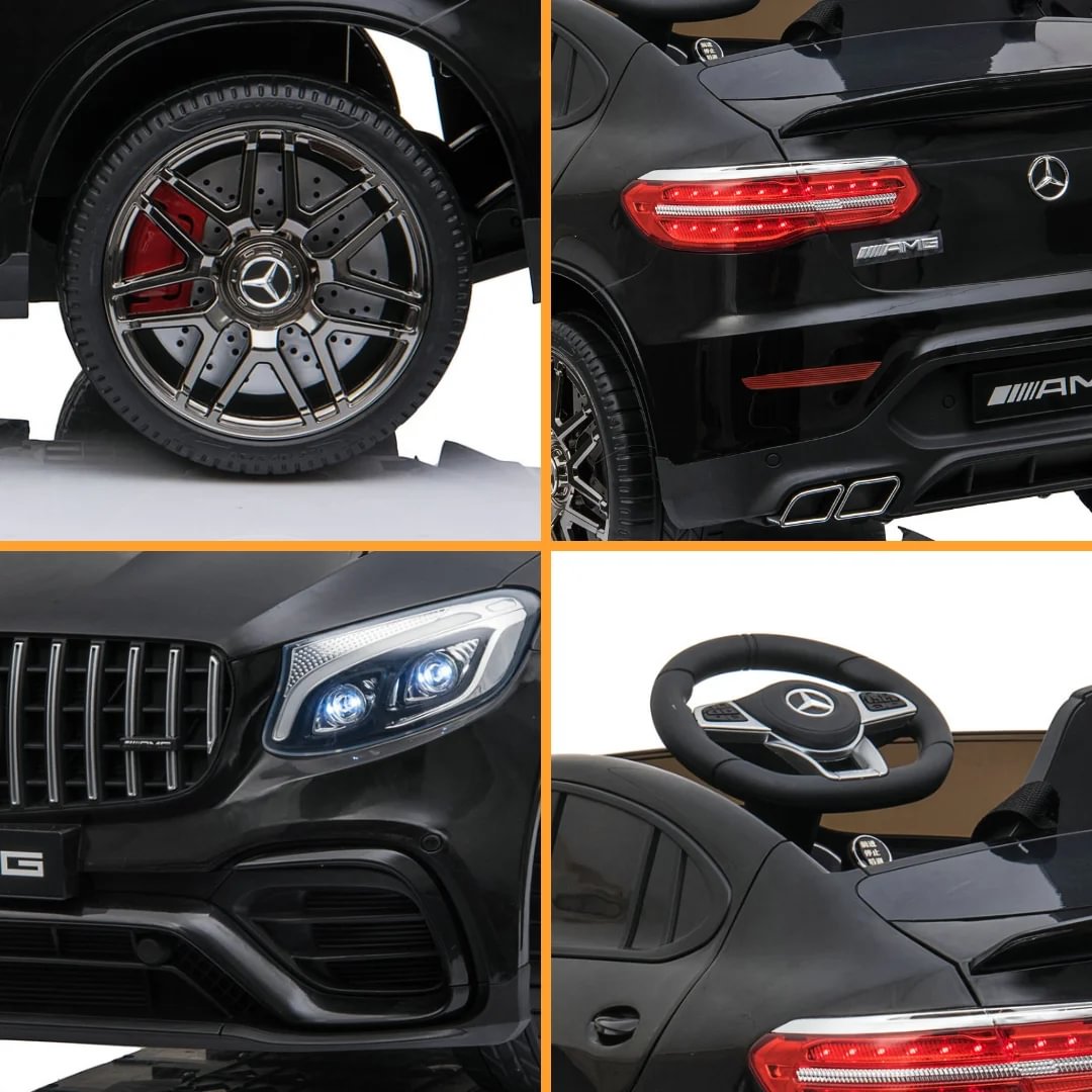 Voiture électrique Enfant KINGTOYS Mercedes GLC 63 S AMG 100W - Noire, Neuve