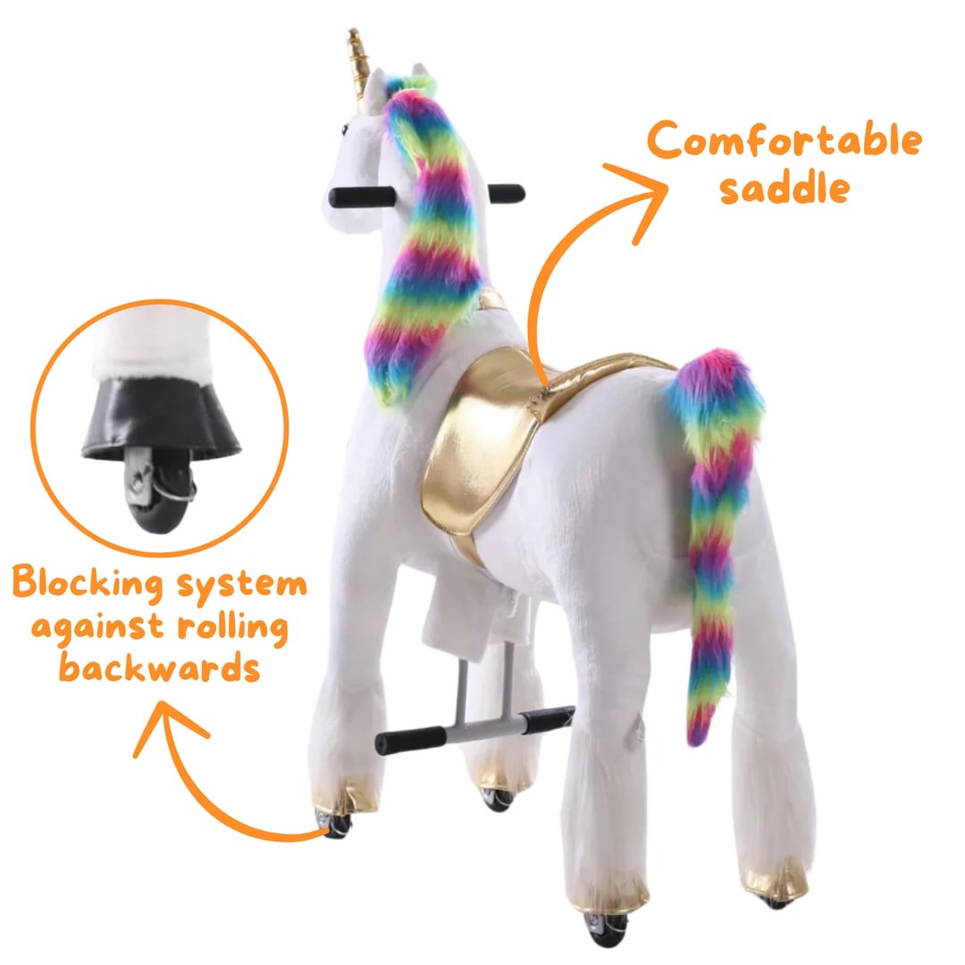 Ride-on Unicorn for Kids (Large) White Berghoff toys