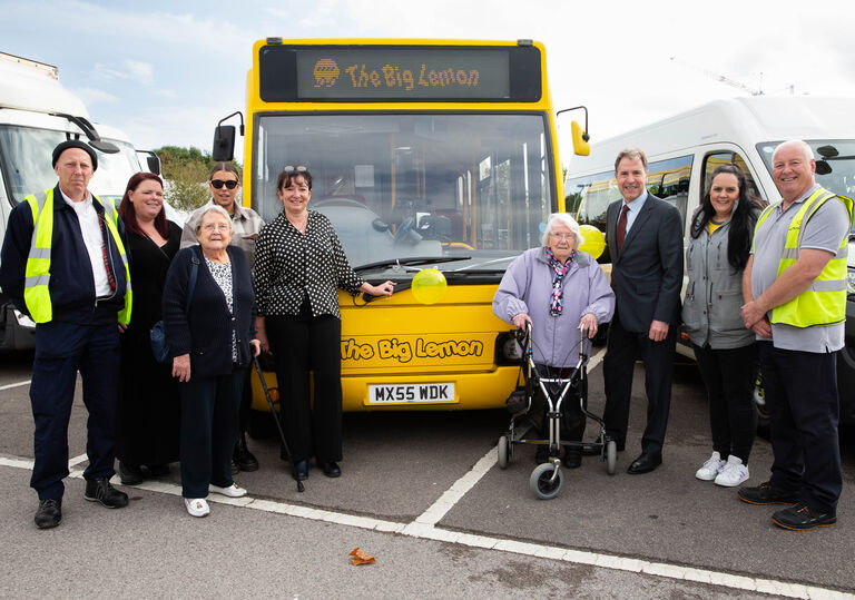 West of England Metro Mayor Dan Norris visits the community transport network in Bristol