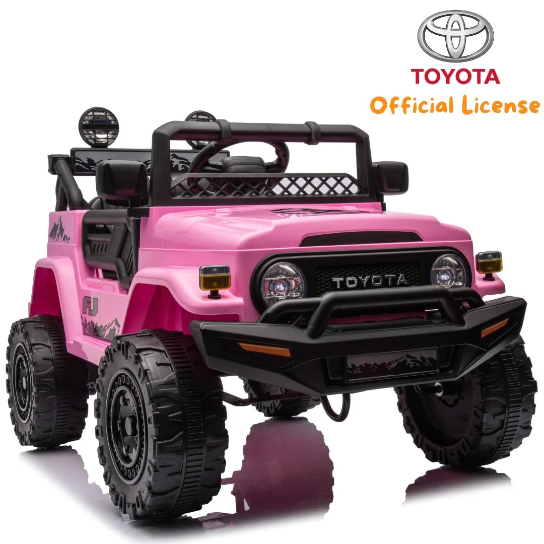 Toyota FJ Cruiser Ride-on Kids Jeep 12V Pink Berghoff toys