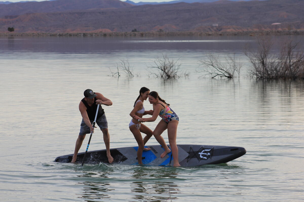 family fun on a paddle board