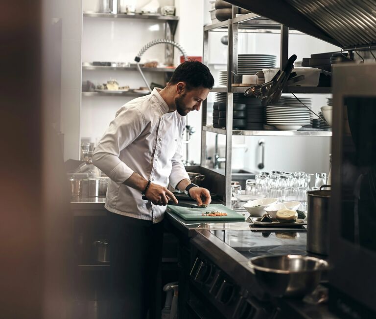 Chef working