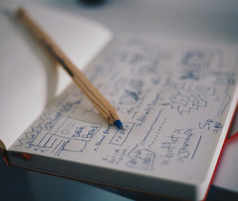 Wireframing in a notepad