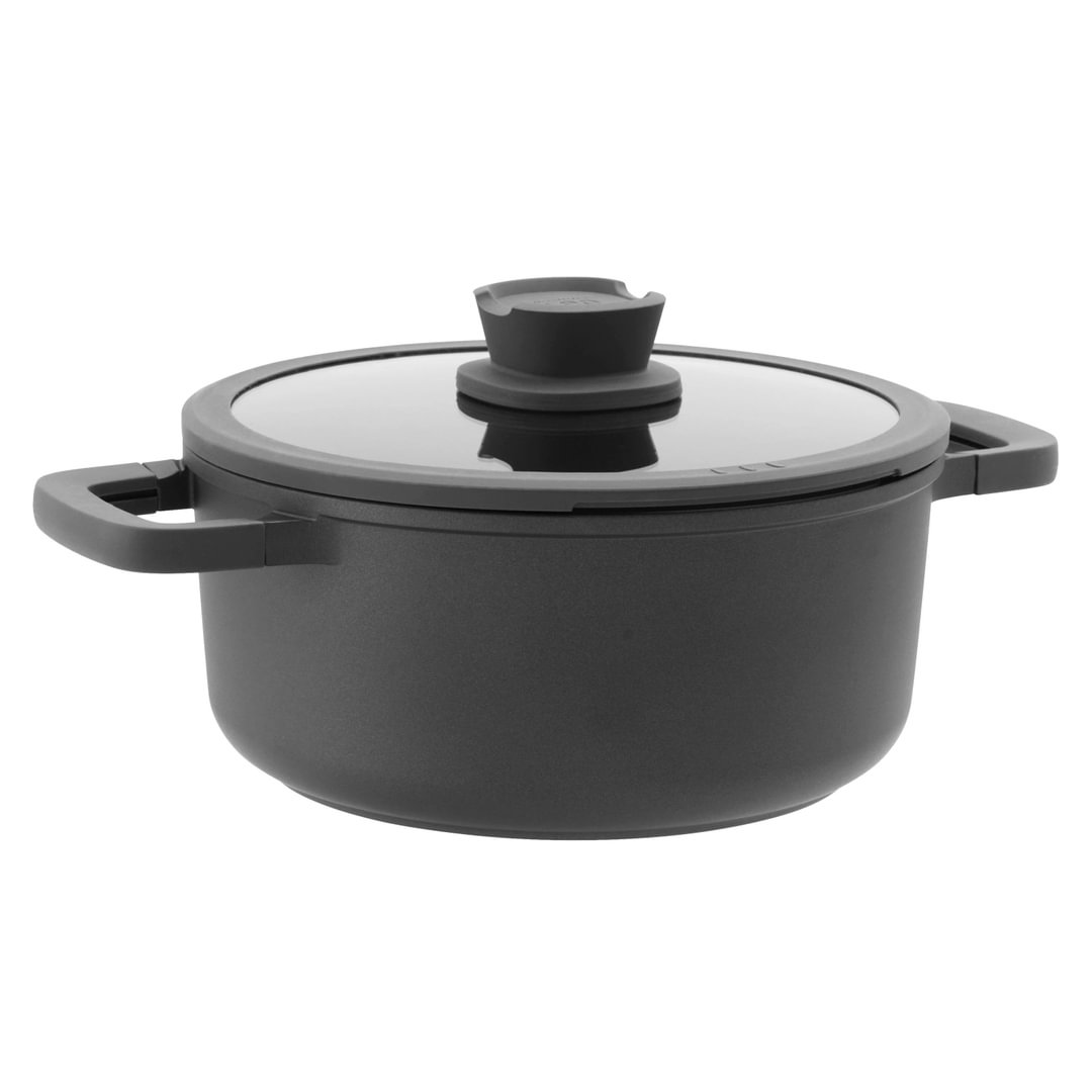 Covered stockpot non-stick Stone+ 24x11cm