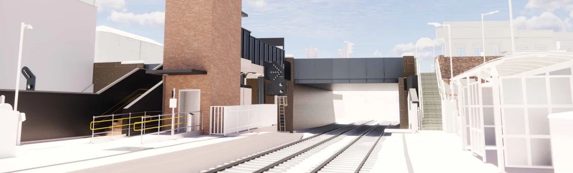 Train station model