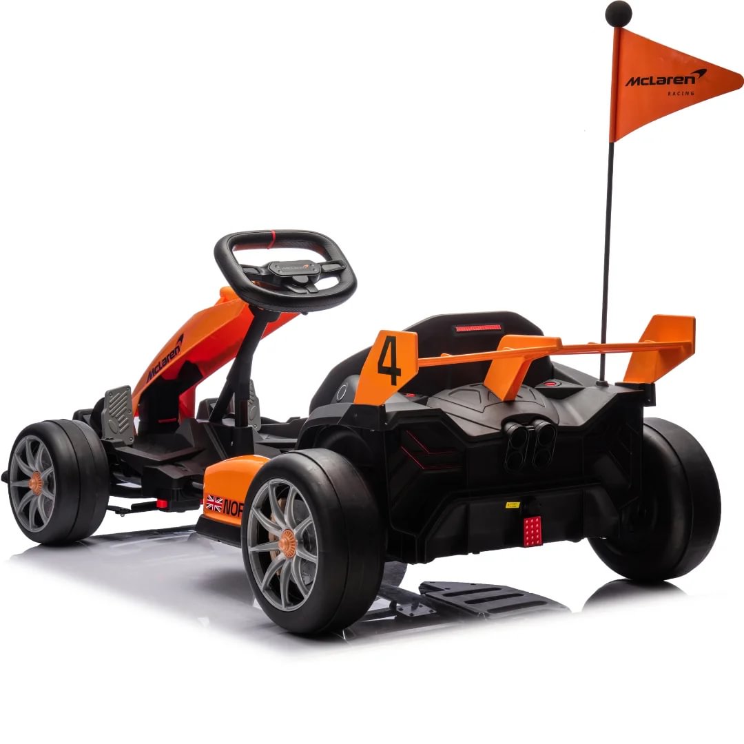 McLaren Electric Ride-on Go-kart 24V Orange Berghoff toys