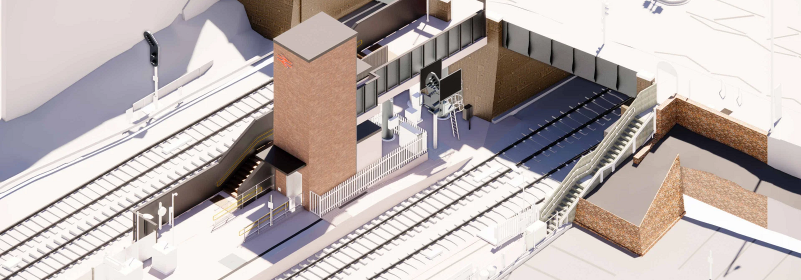 An artist's impression of the work being done at Lawrence Hill station