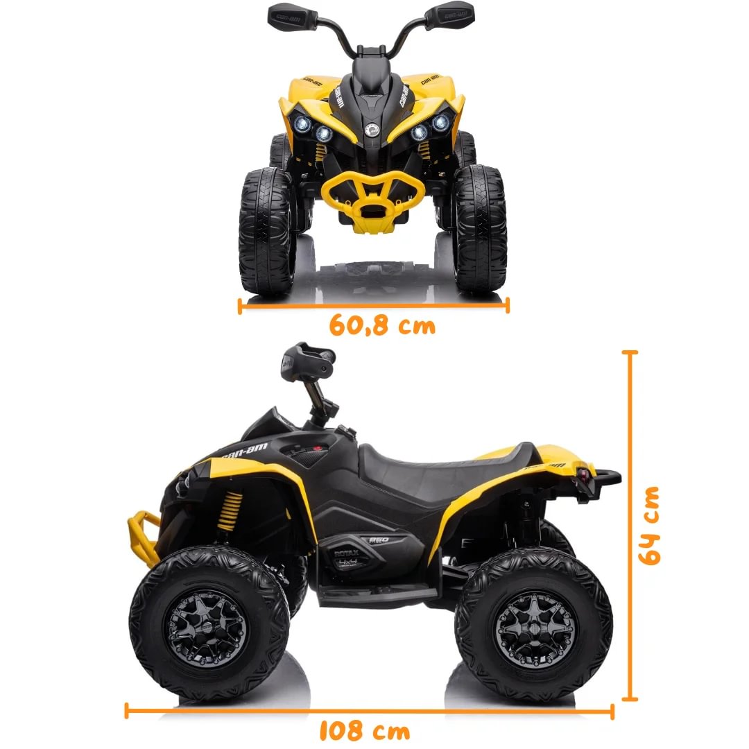 Can Am Renegade 850 Ride-on ATV 12V - Yellow - Berghoff toys