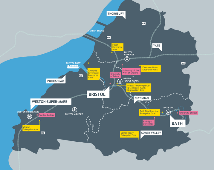 Map of the zone/area