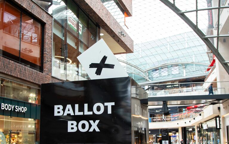 Election ballot box