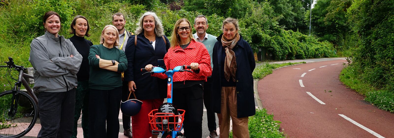 Transport Secretary and National Active Travel Commissioner visit the Bristol & Bath Railway Path