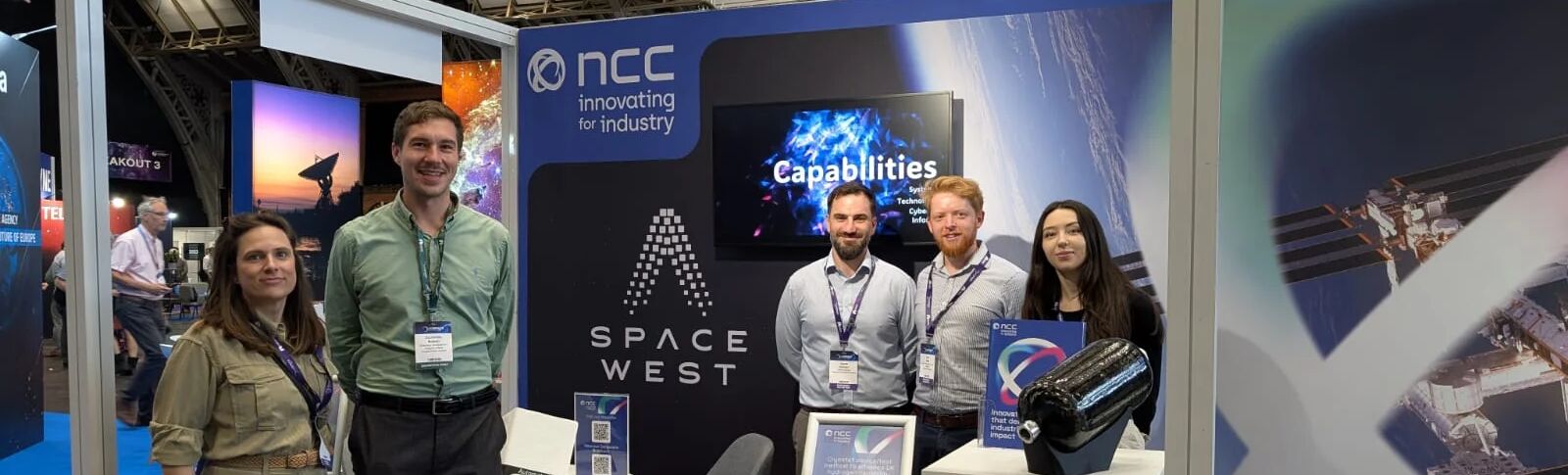 Colleagues at an event