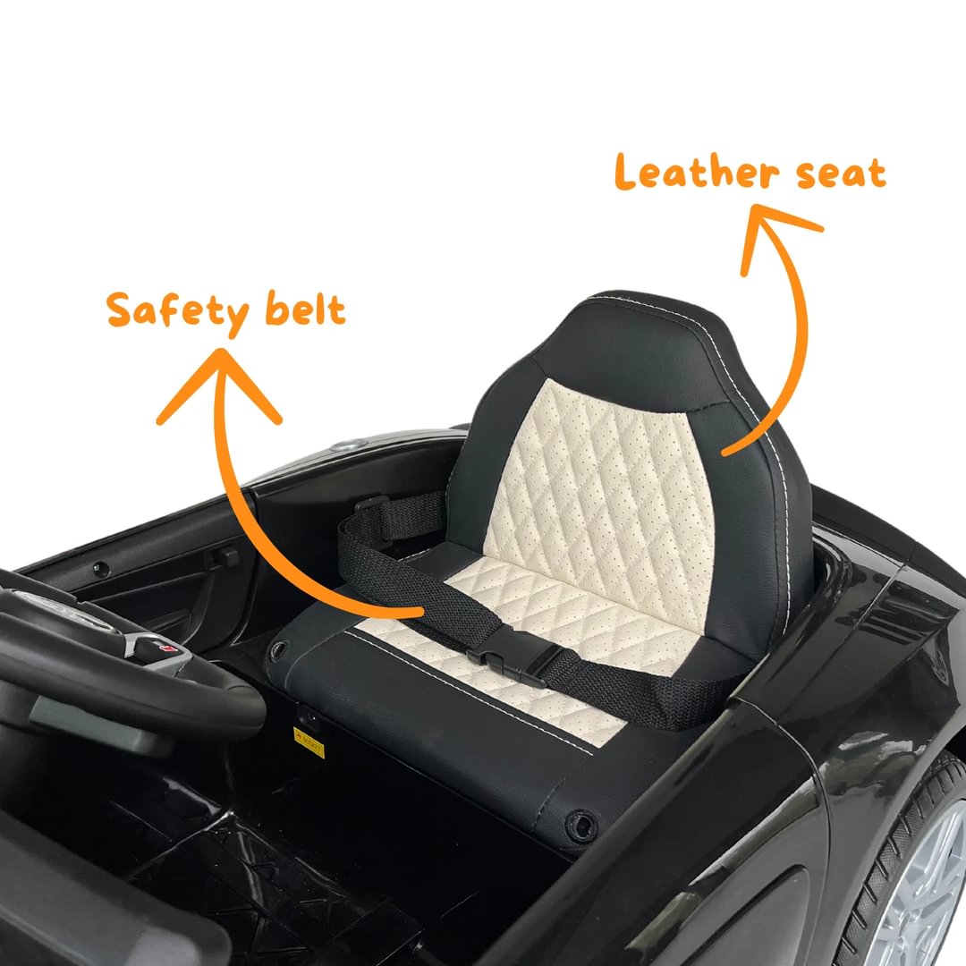 Audi R8 Spyder Electric Kids Car 12V - Black - Berghoff toys