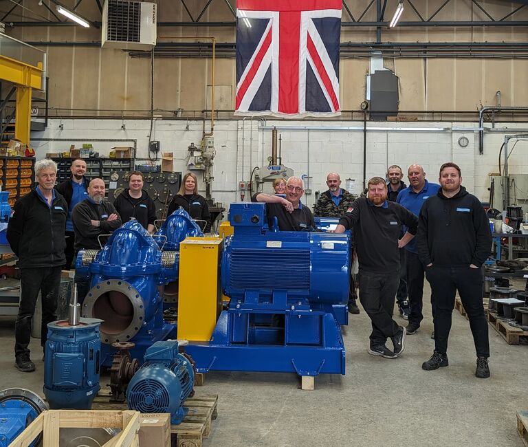 group in warehouse