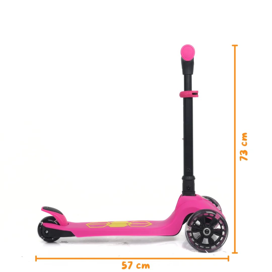 Lamborghini Kids Scooter with 3 Wheels (Large) - Pink