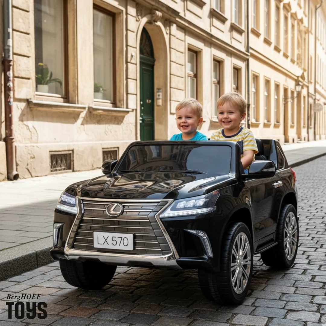 チャイルドブレッスル Lexus 570 Electric Ride-on Car 12V (2-seater) - Black - Berghoff toys